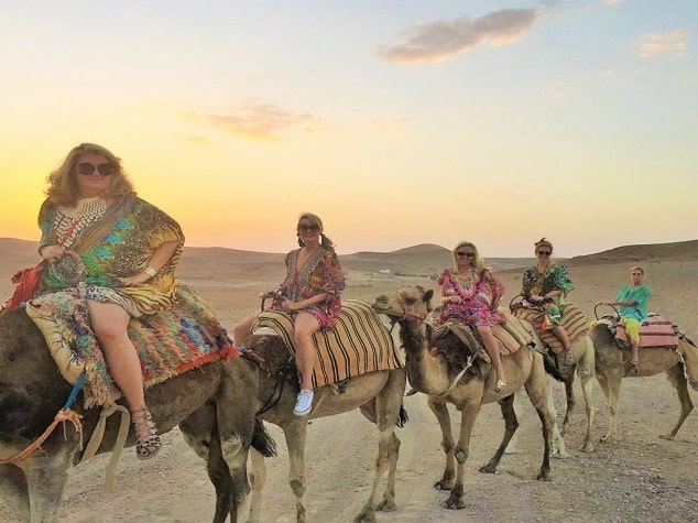 sunset camel ride in agafay desert 5